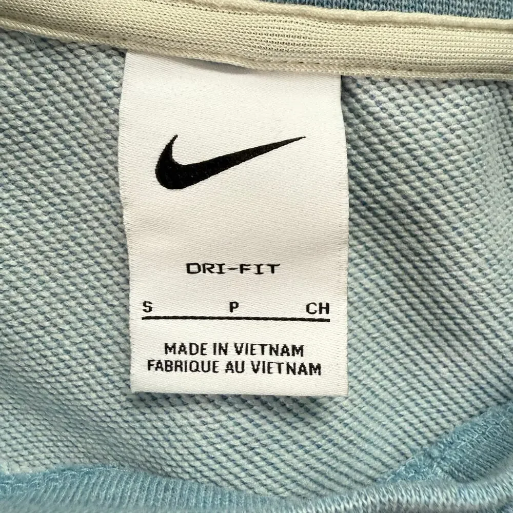 Nike Men Basketball Hoodie in Worn Blue Dri-Fit Pullover Sweatshirt, Size Small - Picture 3 of 13